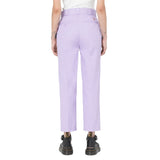 The Dickies Womens Phoenix Cropped Trousers in Grape Wine