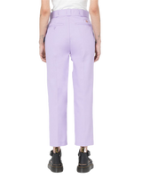 The Dickies Womens Phoenix Cropped Trousers in Grape Wine