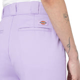 The Dickies Womens Phoenix Cropped Trousers in Grape Wine