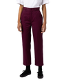 Phoenix Cropped Trousers in Grape Wine