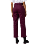 Phoenix Cropped Trousers in Grape Wine