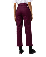 Phoenix Cropped Trousers in Grape Wine