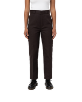 The Dickies Womens Phoenix Cropped Trousers in Dark Brown