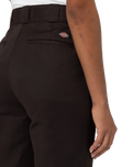 The Dickies Womens Phoenix Cropped Trousers in Dark Brown