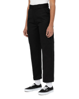 The Dickies Womens Phoenix Crop Trousers in Black