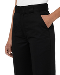 The Dickies Womens Phoenix Crop Trousers in Black