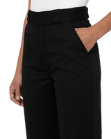 The Dickies Womens Phoenix Crop Trousers in Black