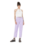 The Dickies Womens Phoenix Cropped Trousers in Purple Rose