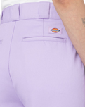 The Dickies Womens Phoenix Cropped Trousers in Purple Rose