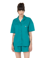 The Dickies Womens Vale Shirt in Deep Lake