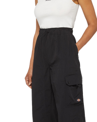 The Dickies Womens Jackson Womens Cargo Trousers in Black