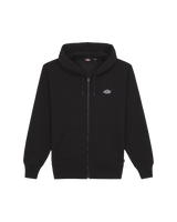 The Dickies Mens Summerdale Zip Hoodie in Black