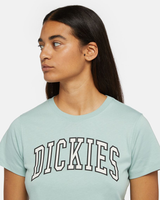 The Dickies Womens Aitken T-Shirt in Blue Surf