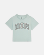 The Dickies Womens Aitken T-Shirt in Blue Surf