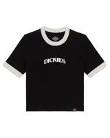 The Dickies Womens Herndon Ringer T-Shirt in Black