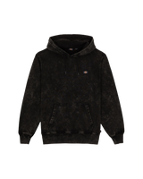 The Dickies Mens Newington Hoodie in Acid Wash Black