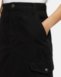 Duck Canvas Cargo Skirt in Black