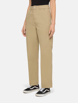 Duck Canvas Trousers in Stonewashed Desert Sand