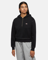 Oakport 1/4 Zip Hoodie in Black