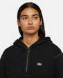 Oakport 1/4 Zip Hoodie in Black