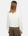 The Dickies Womens Arlee Zip-Through Sweatshirt in Cloud