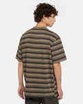 The Dickies Mens Stevensville Stripe T-Shirt in Mushroom