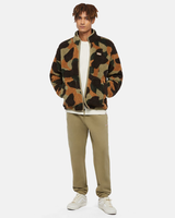 Mount Hope Zip Fleece Jacket in Green Camo