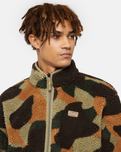 Mount Hope Zip Fleece Jacket in Green Camo