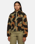 Mount Hope Camo Zip Fleece Jacket in Imperial Green Camo