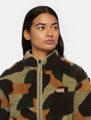 Mount Hope Camo Zip Fleece Jacket in Imperial Green Camo