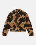 Mount Hope Camo Zip Fleece Jacket in Imperial Green Camo