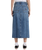 The Dickies Womens Long Denim Skirt in Rinsed Blue & Fade