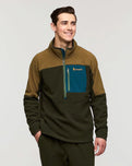 Abrazo 1/2 Zip Fleece Jacket in Live Oak and Woods