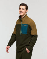 Abrazo 1/2 Zip Fleece Jacket in Live Oak and Woods