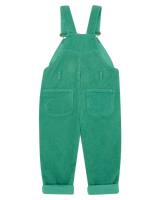 Girls Chunky Bright Dungarees in Emerald