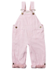 The Dotty Dungarees Girls Stripe Dungarees in Pink