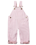 The Dotty Dungarees Girls Stripe Dungarees in Pink