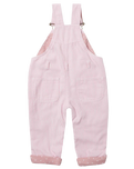 The Dotty Dungarees Girls Stripe Dungarees in Pink