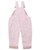 The Dotty Dungarees Girls Stripe Dungarees in Pink