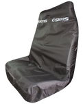 Double Seat Cover in Black