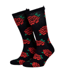 Dressen Roses Socks in Black