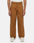 Duck Canvas Cargo Trousers in Brown Duck