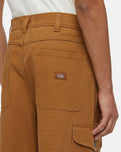 Duck Canvas Cargo Trousers in Brown Duck