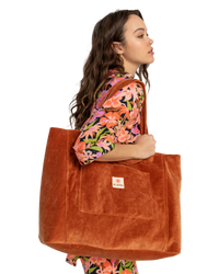 The Billabong Beach Crush Beach Bag in Golden Brown