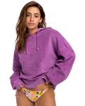 The Billabong Womens Hit The Waves Hoodie in Bright Orchid