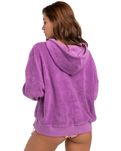 The Billabong Womens Hit The Waves Hoodie in Bright Orchid