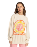 The Billabong Womens Ride In Sweatshirt in Whitecap