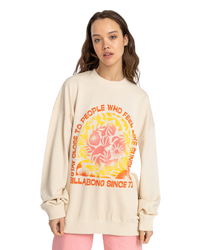 The Billabong Womens Ride In Sweatshirt in Whitecap