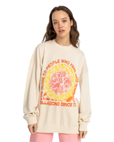 The Billabong Womens Ride In Sweatshirt in Whitecap