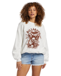 The Billabong Womens Aloha Kendal Sweatshirt in Salt Crystal